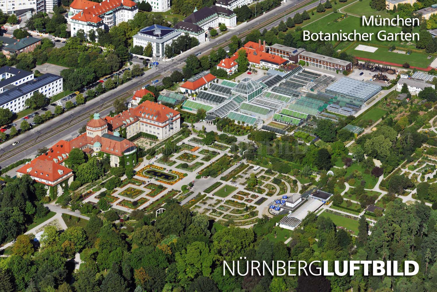 Munchen Botanischer Garten Luftbild