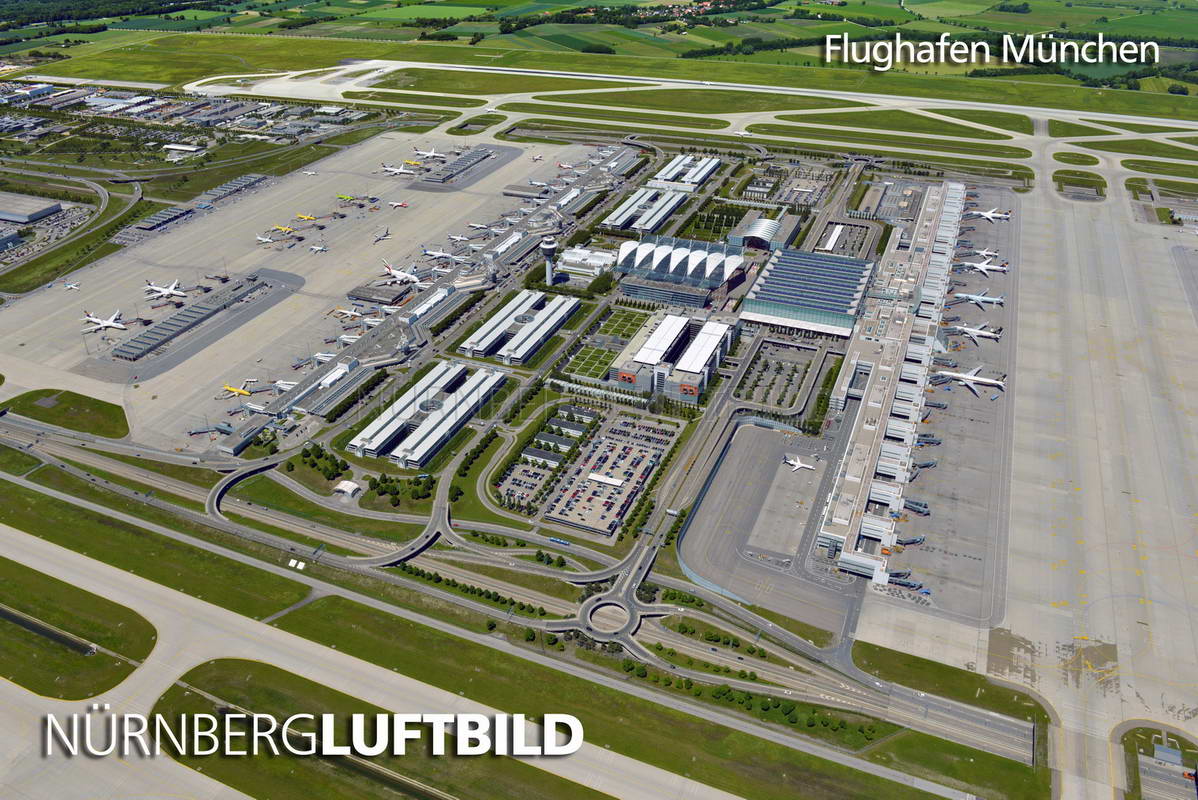 Flughafen München, Luftaufnahme